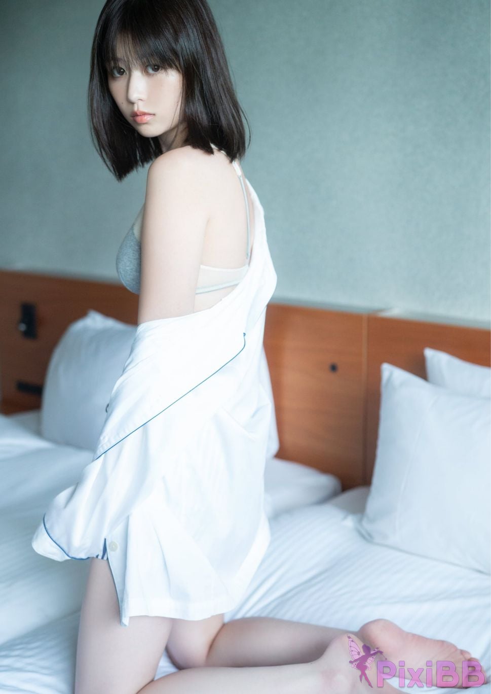 Japanese Idol Yuzuha Saeki Teak Leaf Digital Exclusive YJ PHOTO BOOK Waves theyre calling PixiBB (43)